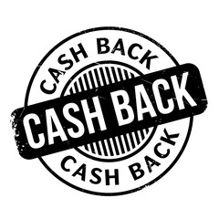 Cash Back rubber stamp. Grunge design with dust scratches. Effects can be easily removed for a clean, crisp look. Color is easily changed.