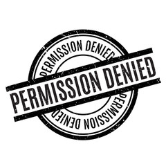 Permission Denied rubber stamp