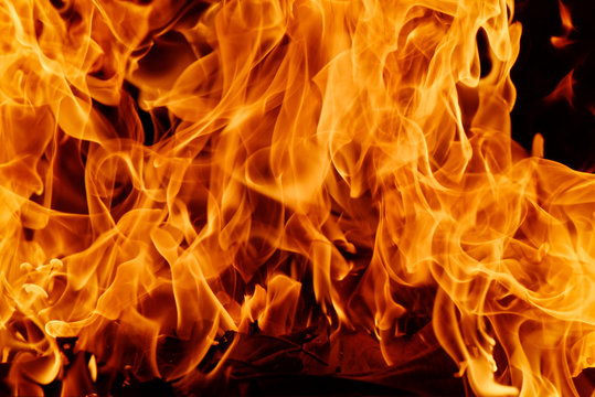 Blazing fire flame background