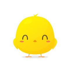 Cute cartoon chicken vector