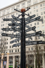 A view of Pioneer Courthouse Square in Portland Oregon