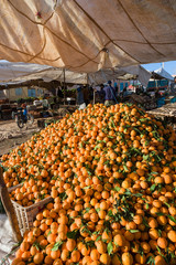 Oranges at Weekly Market at Guelmim, Morocco