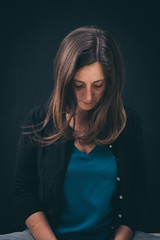 woman suffering from Fear, loneliness, depression