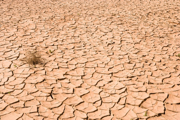 Desert with dried out mud at Tarhjijt, Morocco