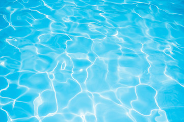 Fototapeta na wymiar Closeup beautiful ripple water surface in pool for background