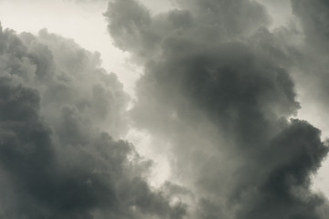 Breathtaking dramatic storm cloud for background