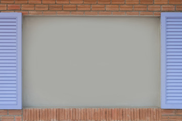 Classic wall  frame on background of old vintage brick wall