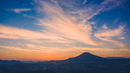 cloudscape after sunset
