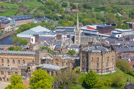 Aerial View Of Durham Castle