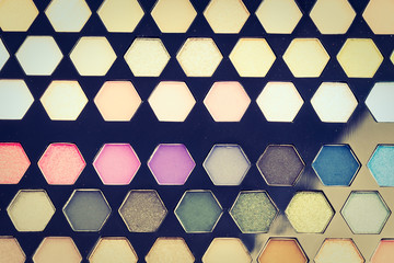 Fototapeta premium Close up eye shadow cosmetic