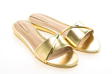 Beautiful gold sandal shoes