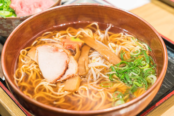 curry ramen with pork and egg