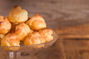 Sweet cream puffs. 