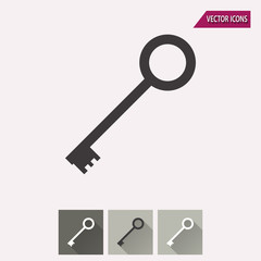 Key - vector icon.