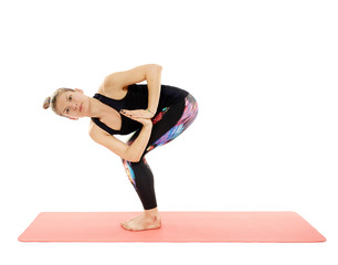 Woman yoga teacher