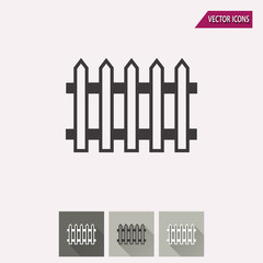 Fence - vector icon.