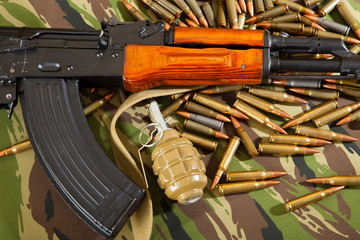 Military weapons, the gun and ammo