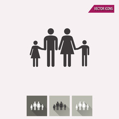 Family - vector icon.