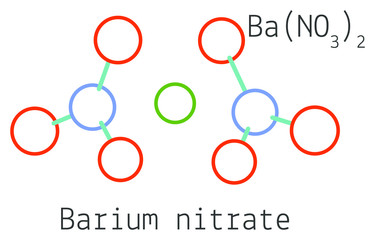 BaN2O6 Barium nitrate molecule