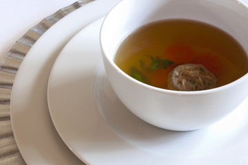 Matzo ball soup