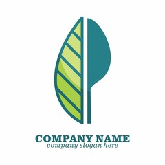Organic food logo icon vector template