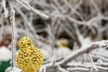 Artificial Decoration Golden Bird