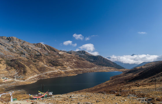 Kupup or Elephant Lake. It is one of the most sacred lakes of Sikkim,with high mountains and valleys bordering it.The lake nestles at an altitude of 13,066 feet, bordering area with China and India.