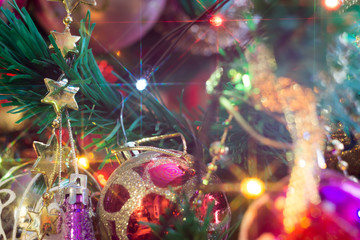 Christmas Tree Decorations Macro