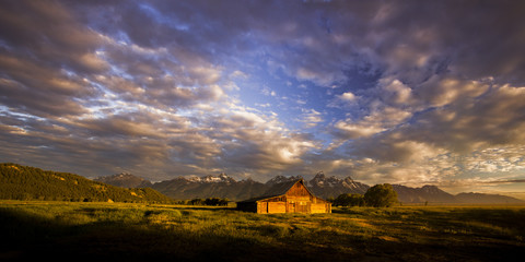 One of the Mormon Row barns in Grand Teton National Park