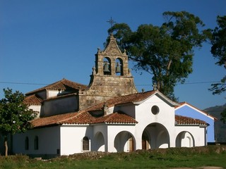 Fototapeta na wymiar Landscape with a chapel in Spain