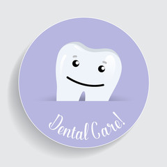 Dental Background with Healthy Teeth. Vector illustration