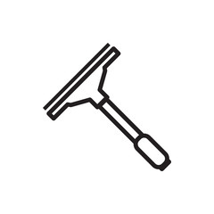 window squeegee icon illustration