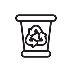 recycle bin icon illustration