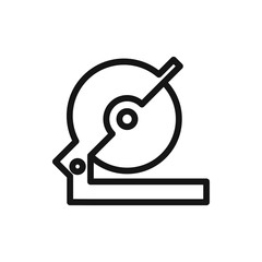 circular saw icon illustration