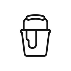 paint bucket icon illustration