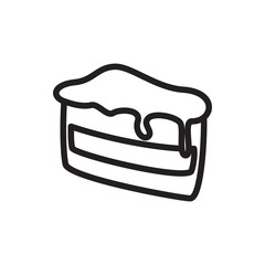 piece of cake icon illustration