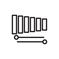 xylophone icon illustration