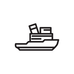 boat icon illustration