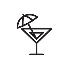 cocktail icon illustration