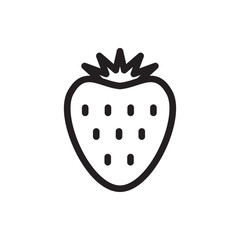 strawberry icon illustration