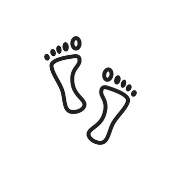 foot icon illustration
