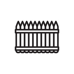 fence icon illustration