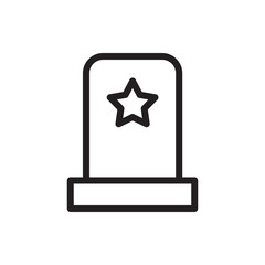 headstone icon illustration