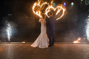 set fire to the couple