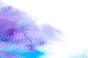 Abstract blue watercolor background