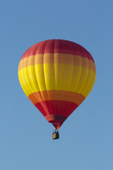 hot air balloon yellow red colors