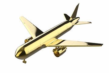 golden mock up plane