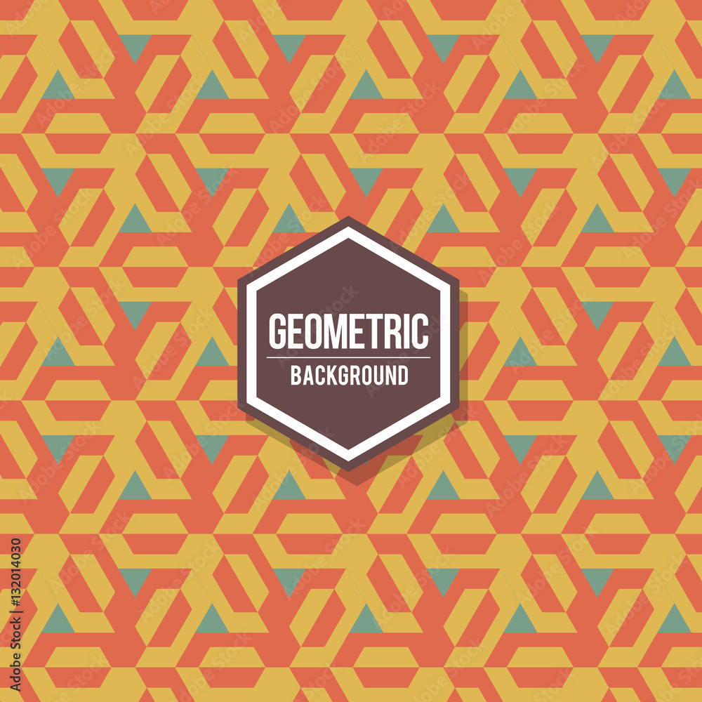 Poster abstract geometric background for design. retro pattern