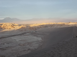 Fototapeta na wymiar Landscape of the Valle de la Luna