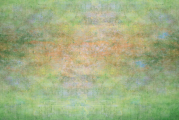 Abstract summer light green oil painting background with brush strokes on canvas. 
